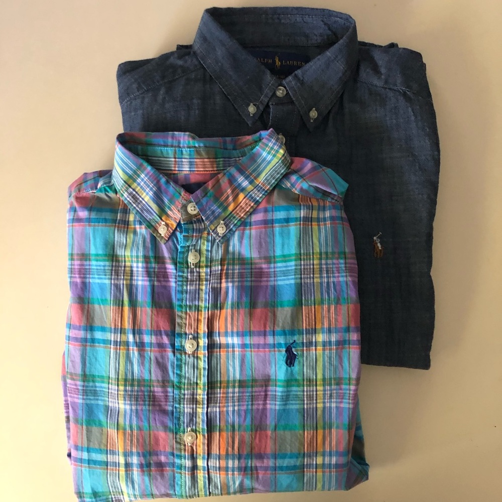 Boys Ralph Lauren Long Sleeve Button Down Shirts
